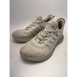 Skechers BOBS Squad Chaos Face Off Taupe Mesh Sneakers 117417 Womens 9